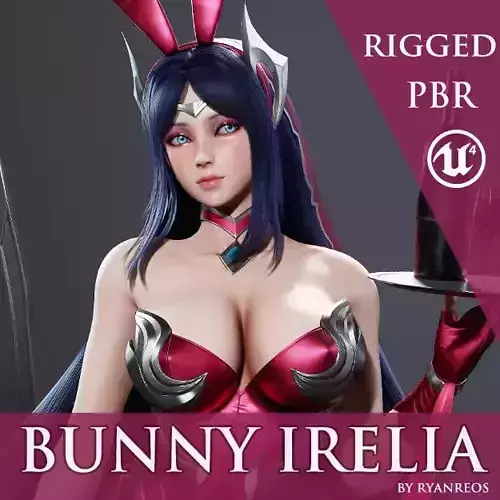 Bunny Irelia - Game Ready Low-poly 3D model
