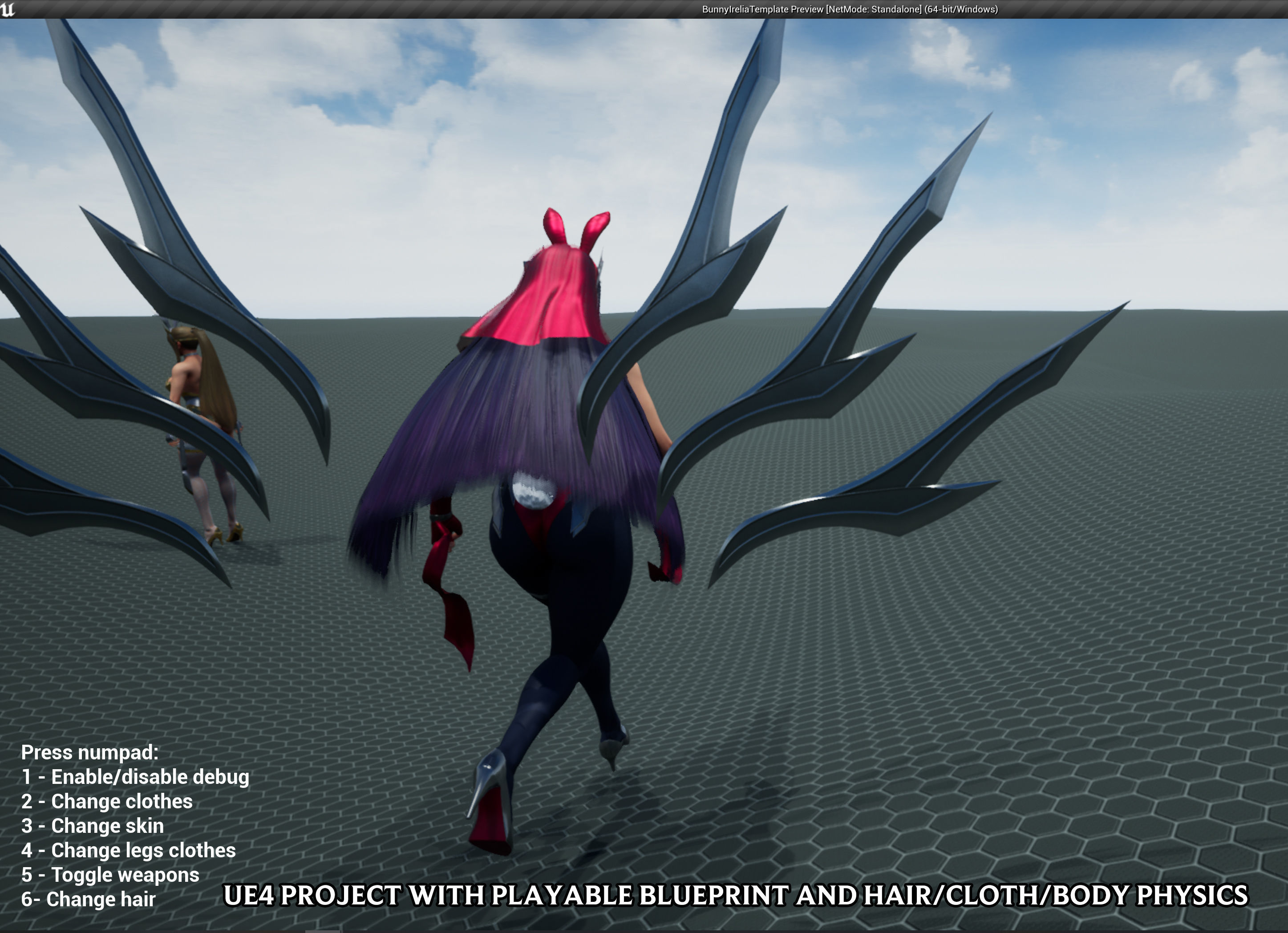 Bunny Irelia - Game Ready Low-poly 3D model_5