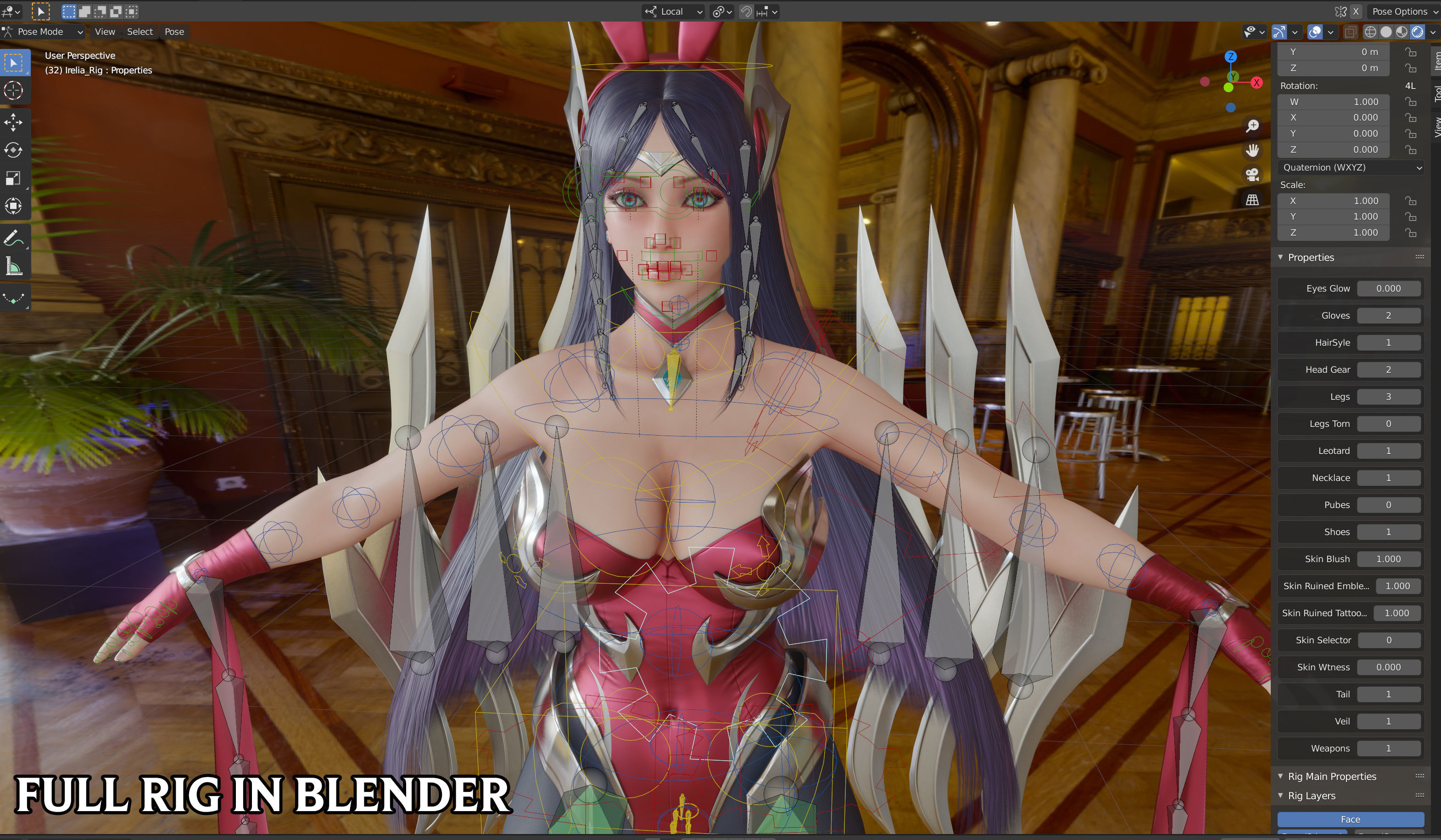 Bunny Irelia - Game Ready Low-poly 3D model_4