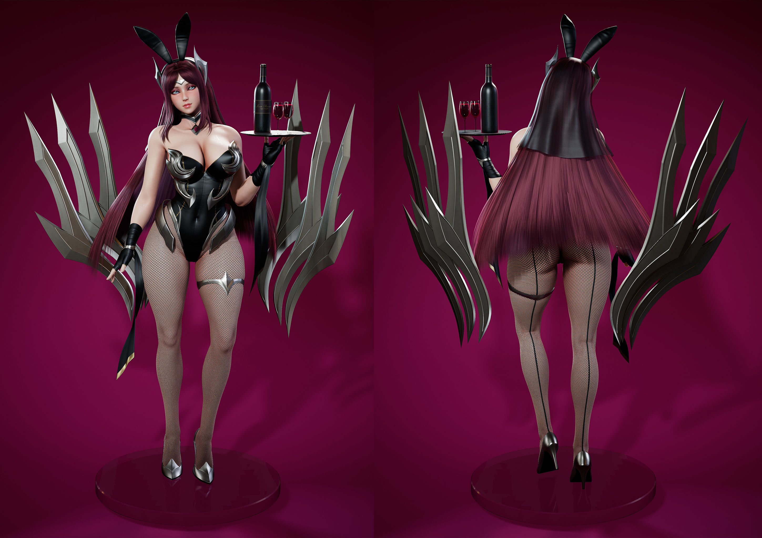 Bunny Irelia - Game Ready Low-poly 3D model_18