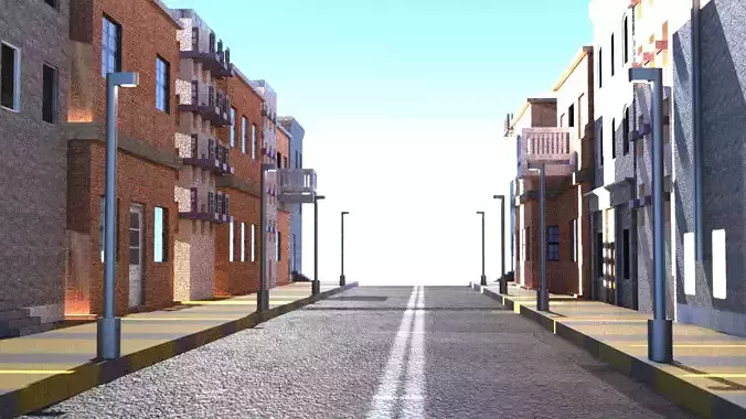 city scape 3D model