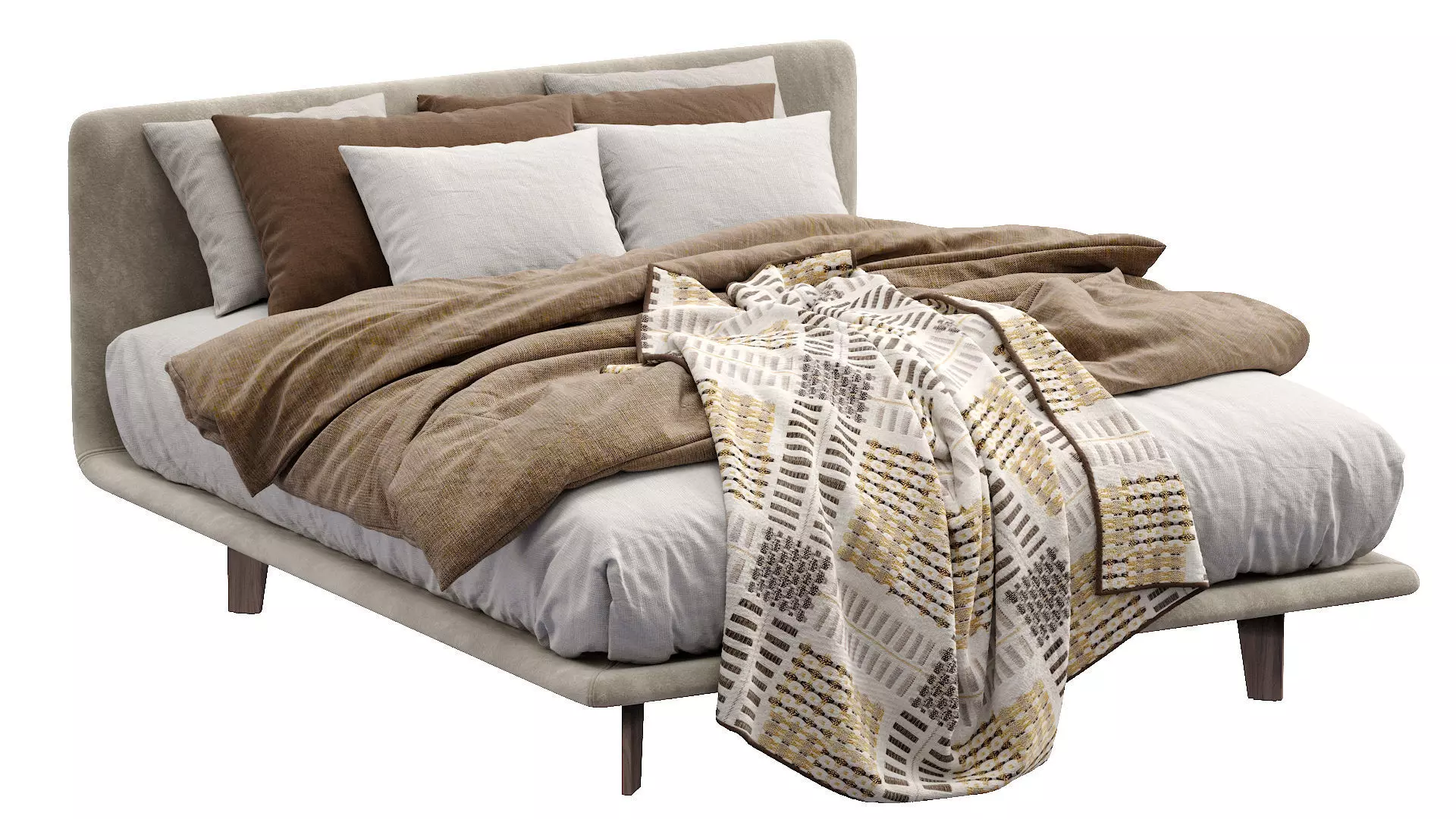 Bed Filo By Pianca 3D model