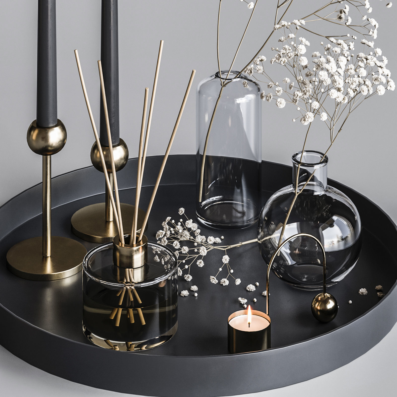 Decorative set 26 3D model_3