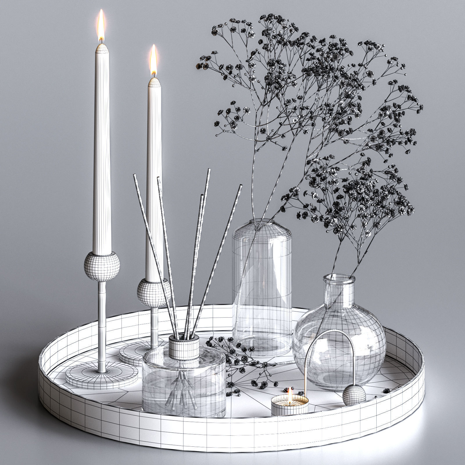 Decorative set 26 3D model_4