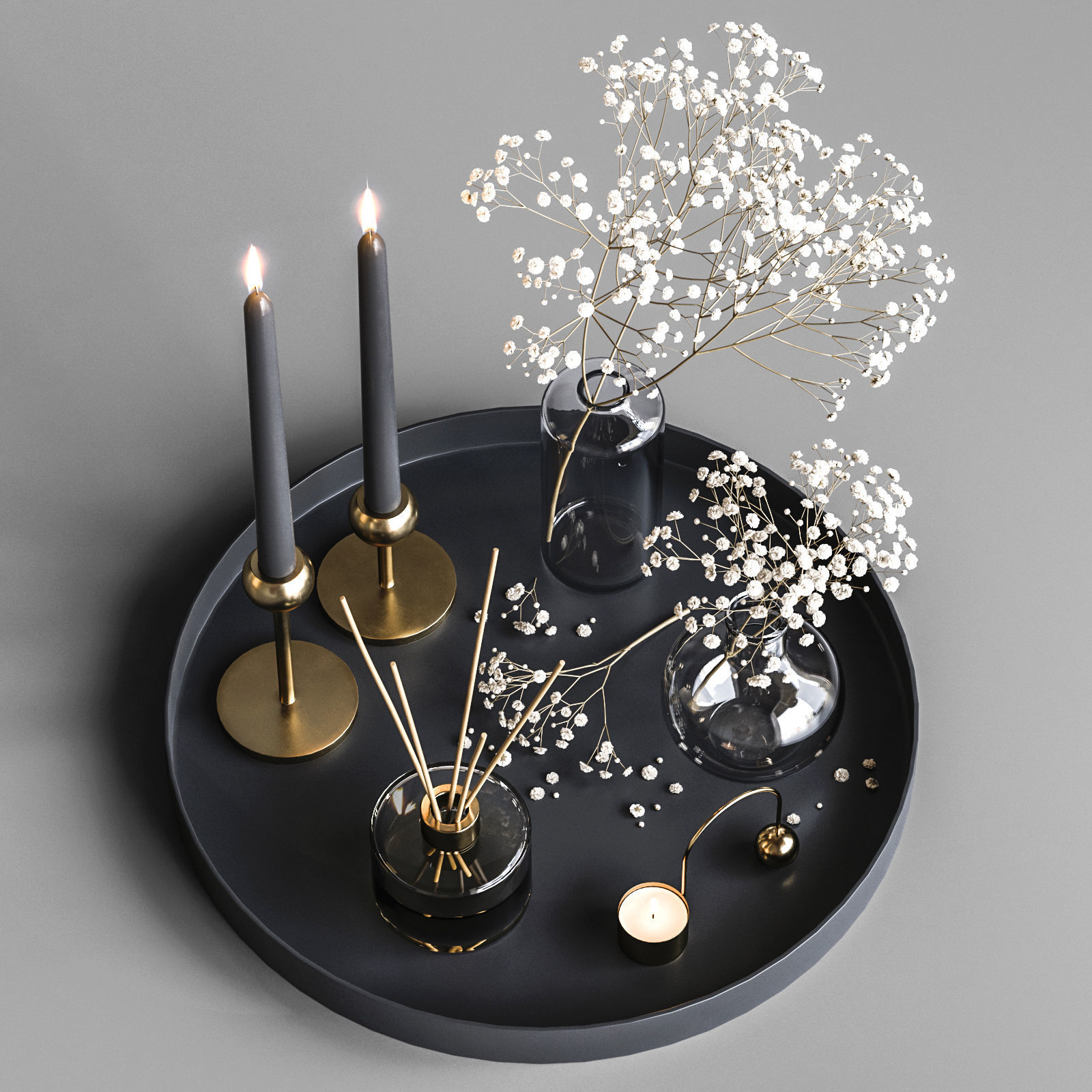 Decorative set 26 3D model_1