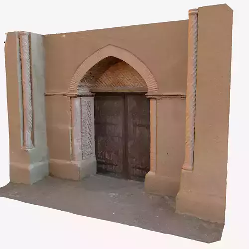 Medieval nomad building door