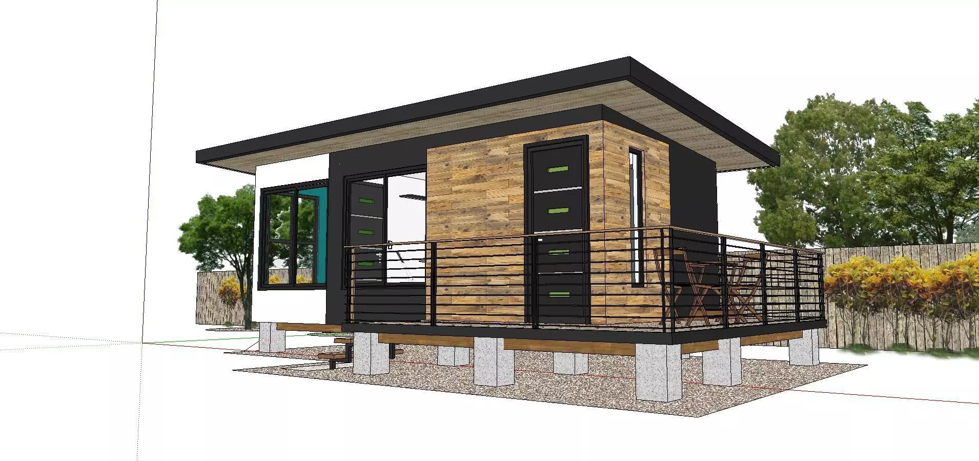 City Simple Art Building-Container-051 3D model