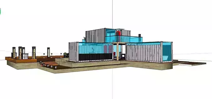City Simple Art Building-Container-053