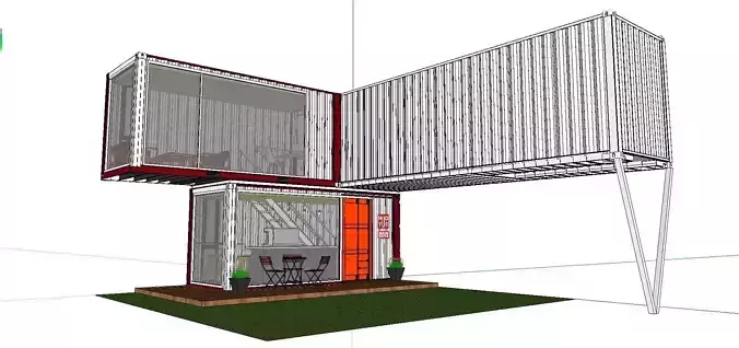City Simple Art Building-Container-058