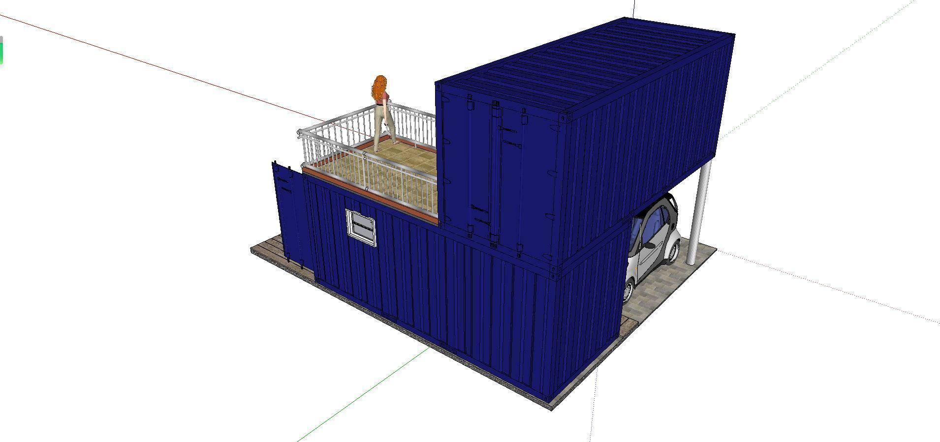 City Simple Art Building-Container-060 3D model_3