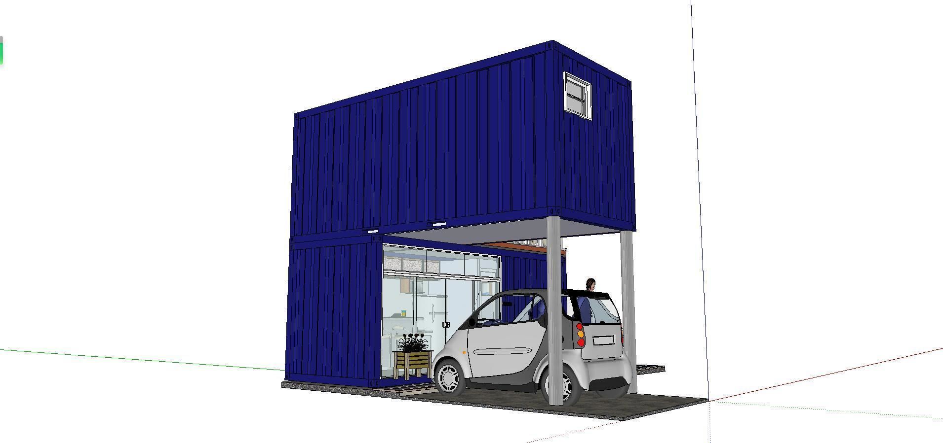 City Simple Art Building-Container-060 3D model_1