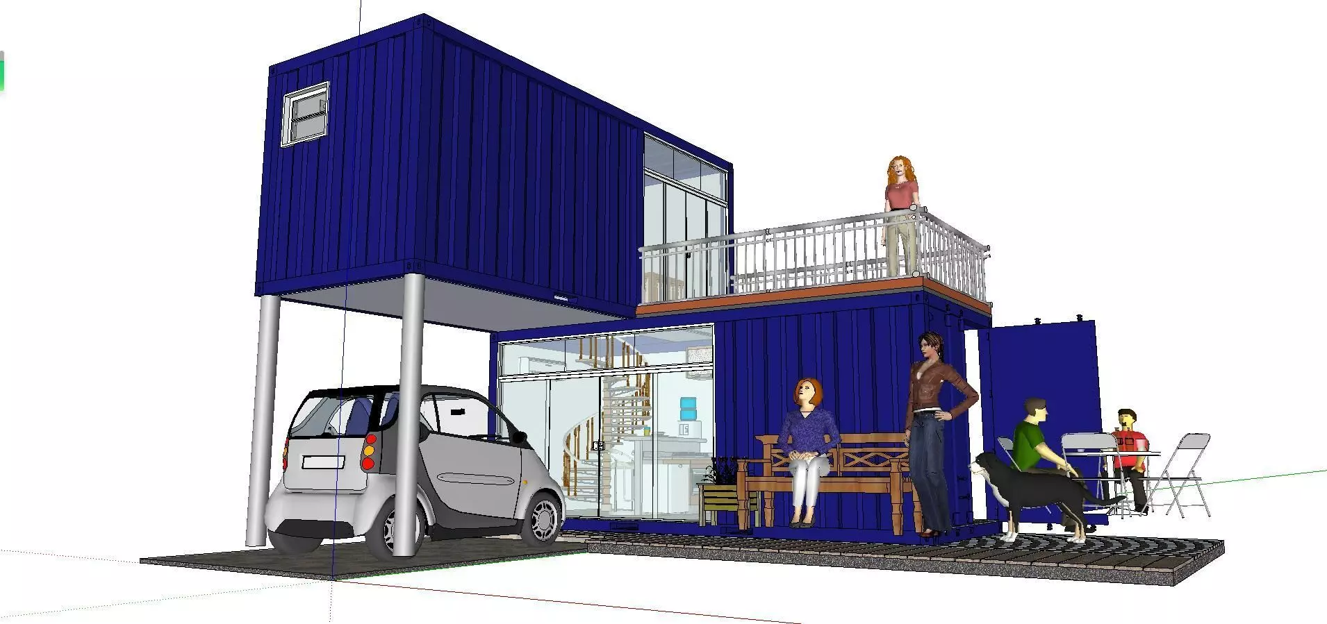 City Simple Art Building-Container-060 3D model_0