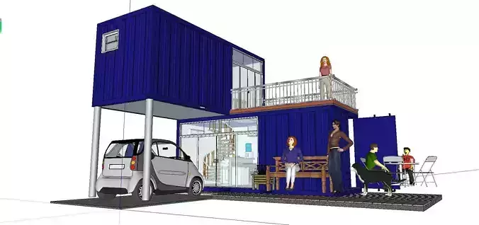 City Simple Art Building-Container-060