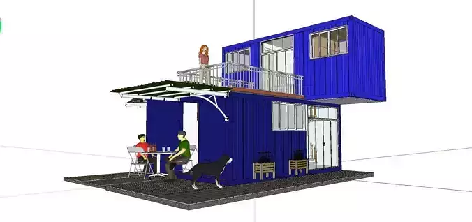 City Simple Art Building-Container-063