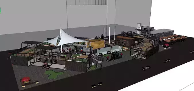 City Simple Art Building-Container-064