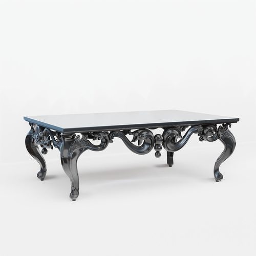 3D model classic table VR / AR / low-poly | CGTrader