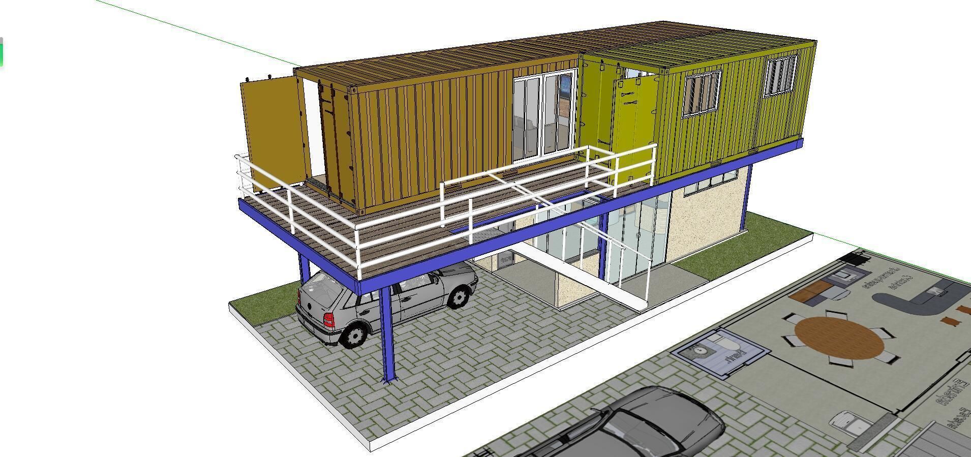 City Simple Art Building-Container-066 3D model_4