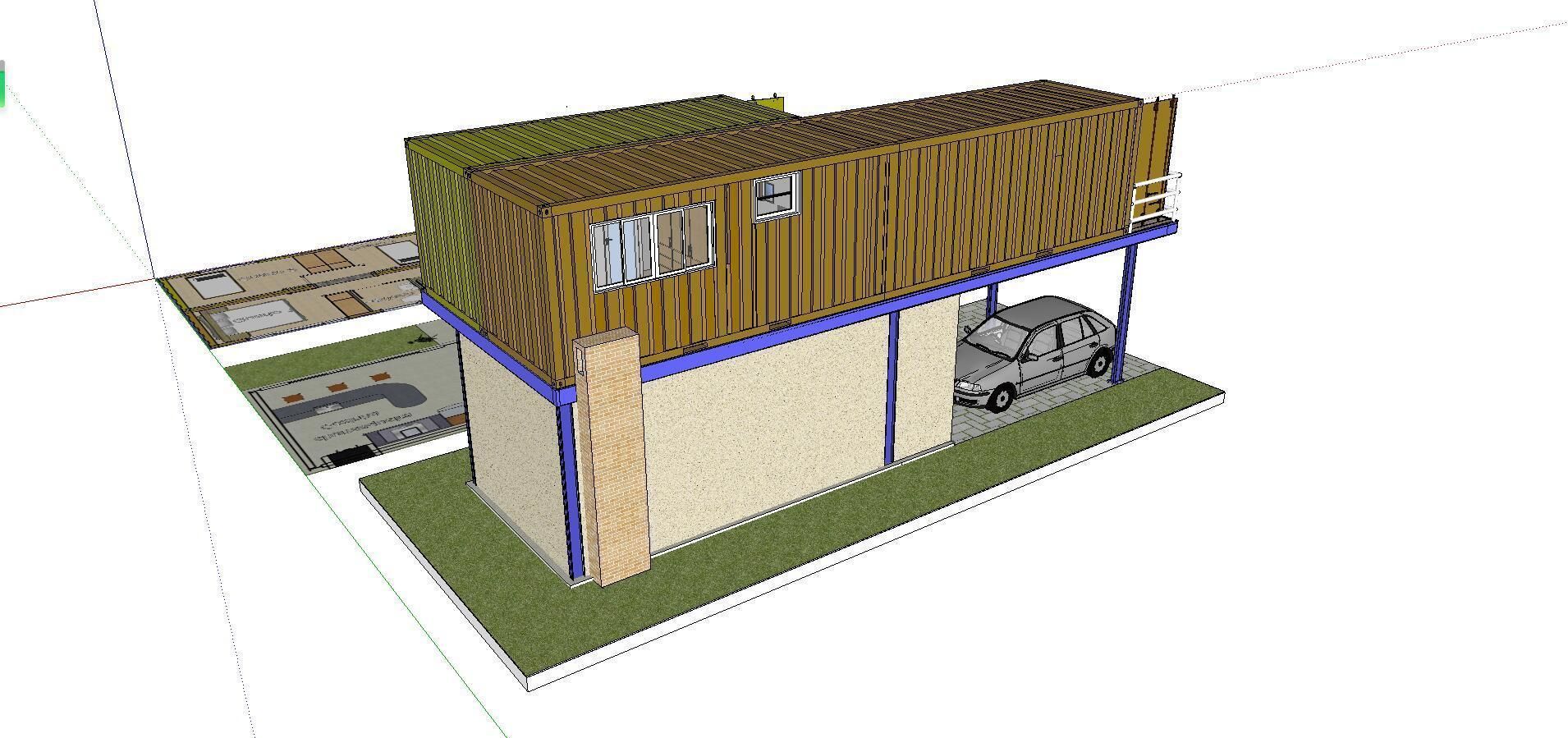 City Simple Art Building-Container-066 3D model_3