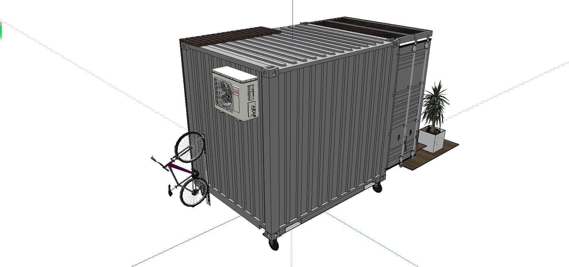 City Simple Art Building-Container-067 3D model_2