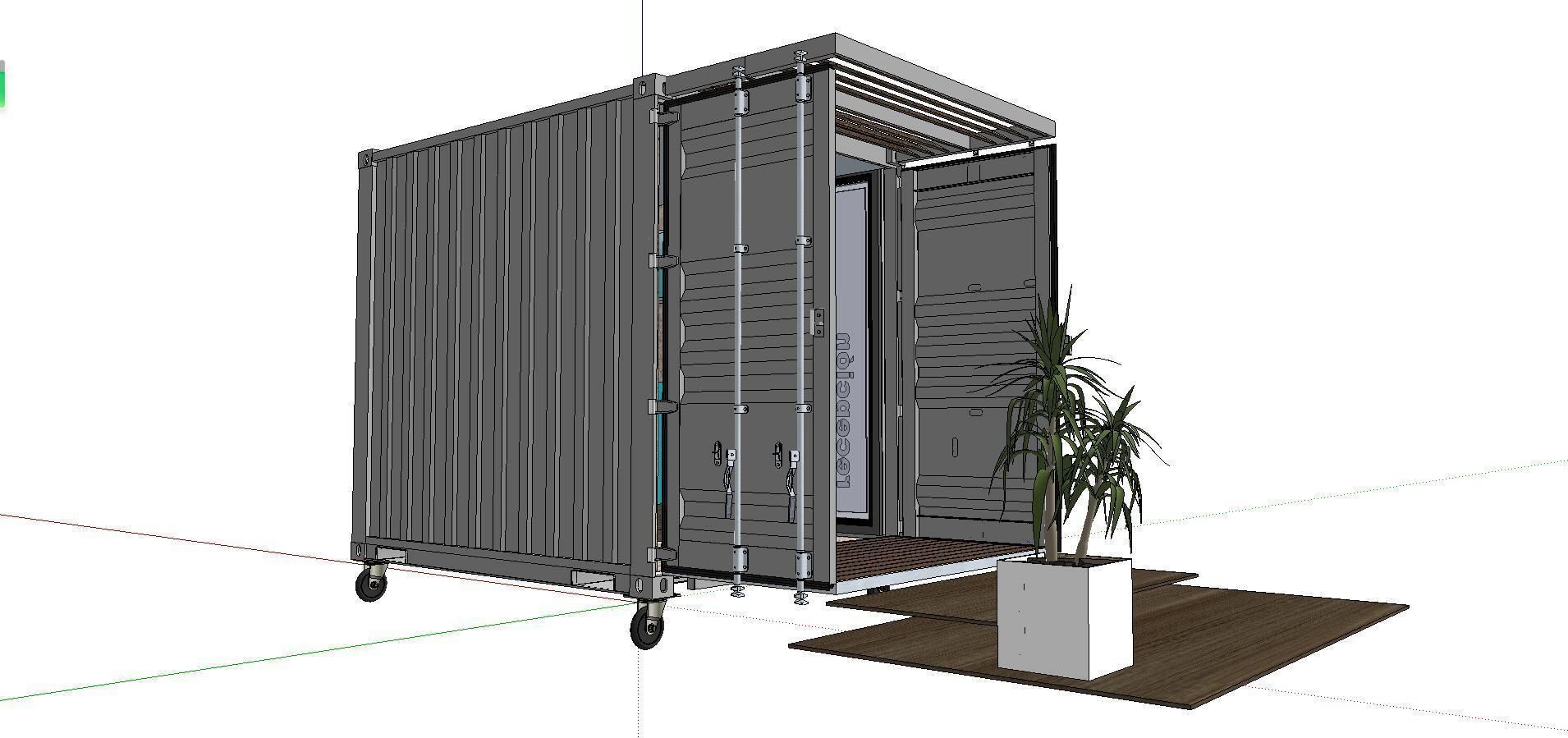 City Simple Art Building-Container-067 3D model_1