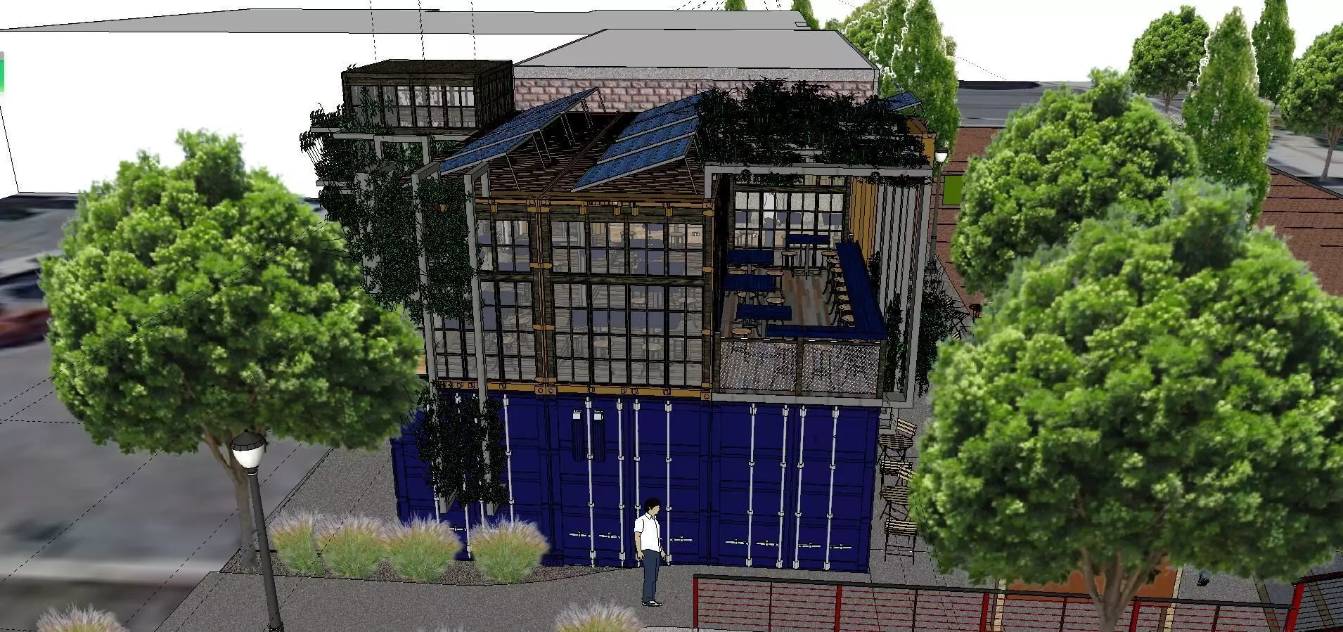 City Simple Art Building-Container-069 3D model_0