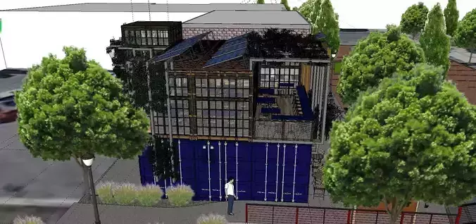 City Simple Art Building-Container-069