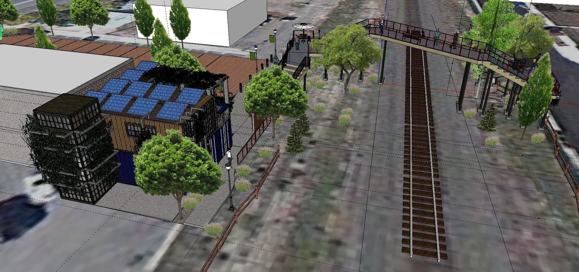 City Simple Art Building-Container-069 3D model_2