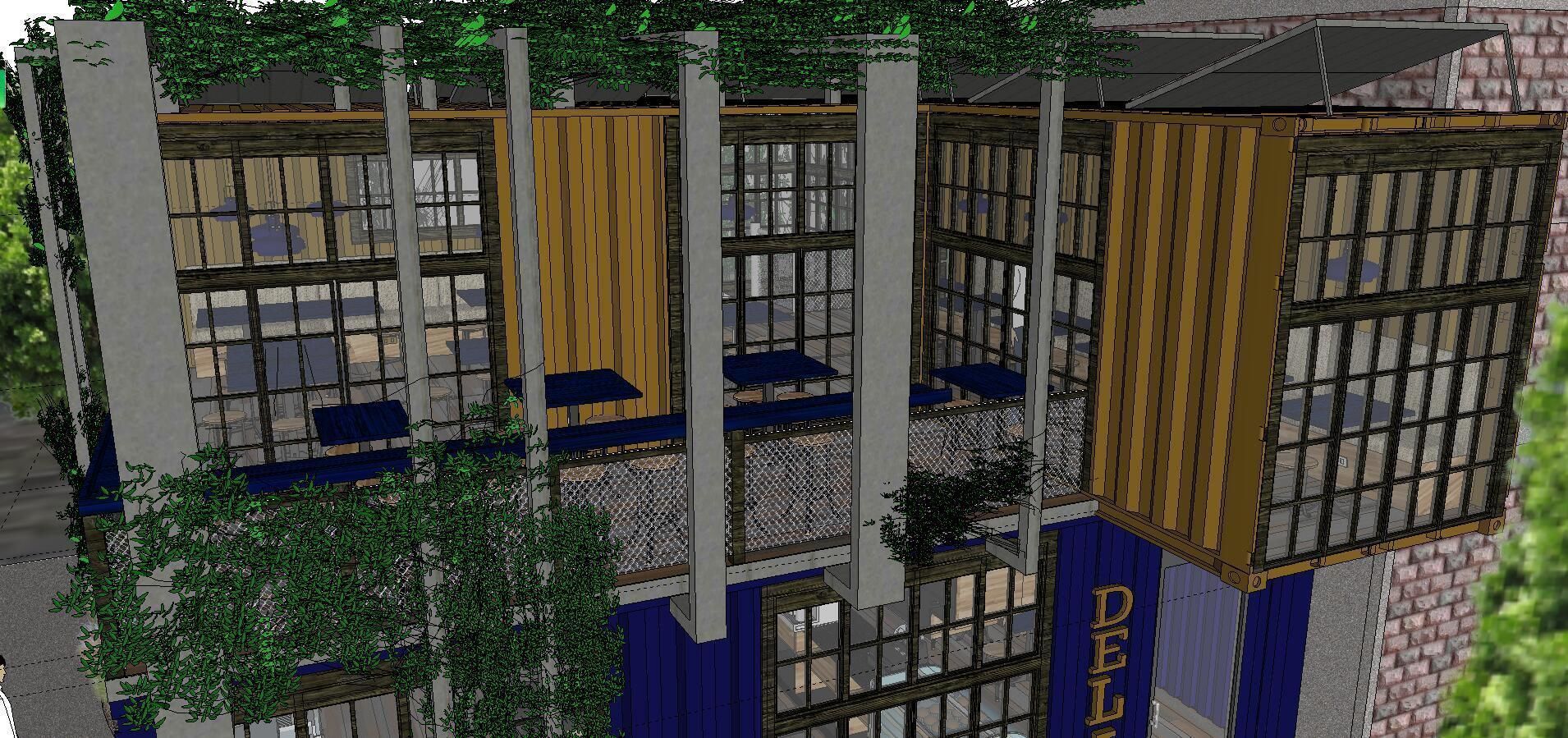 City Simple Art Building-Container-069 3D model_3