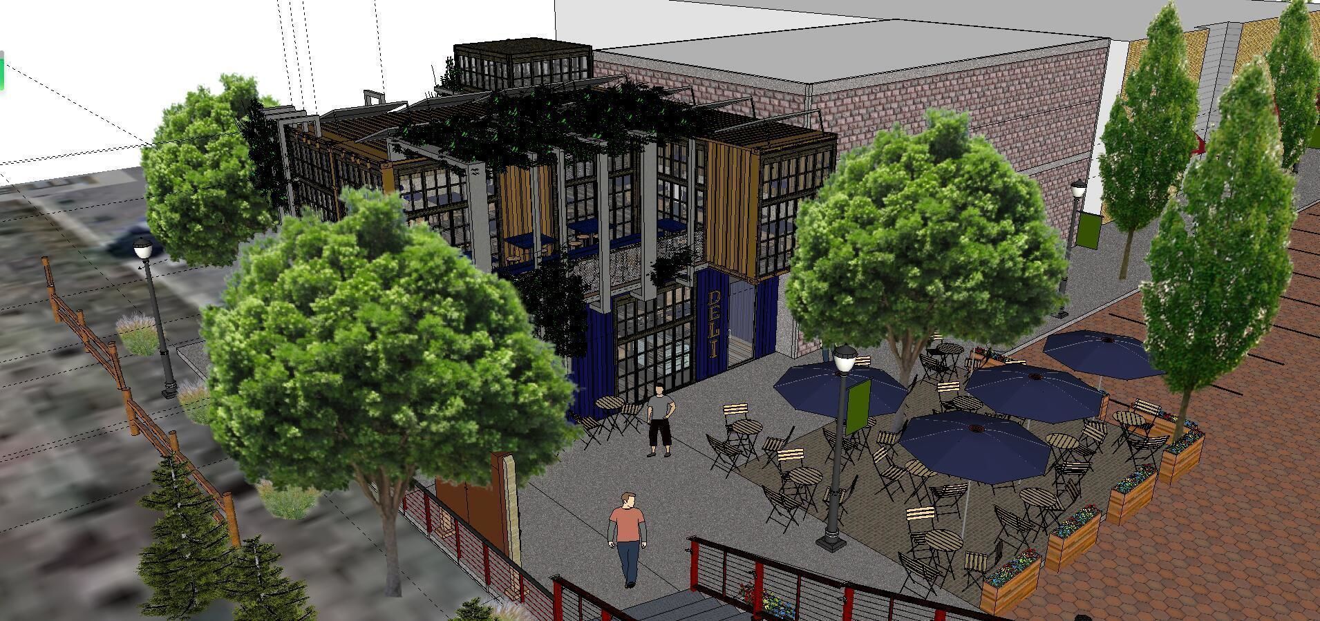 City Simple Art Building-Container-069 3D model_1