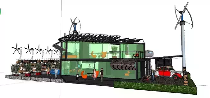 City Simple Art Building-Container-070