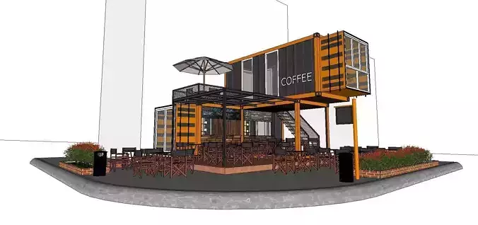 City Simple Art Building-Container-074