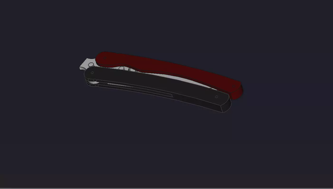 Balisong - Butterfly trainer knife K Free 3D print model