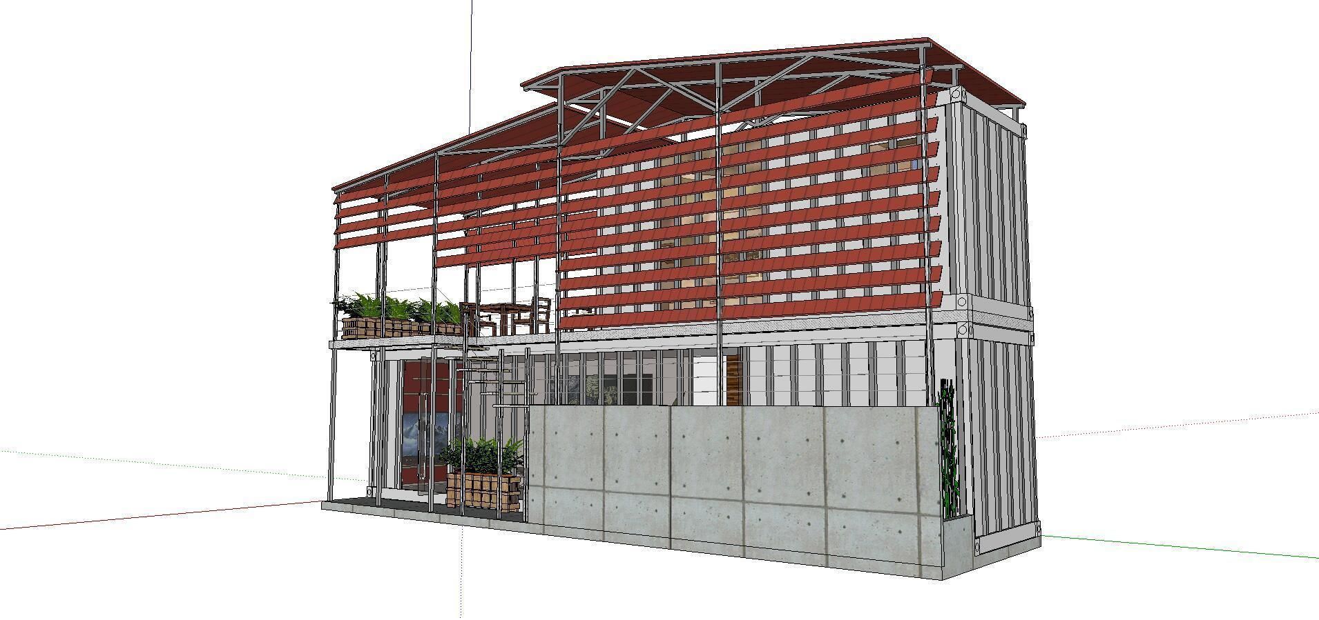 City Simple Art Building-Container-076 3D model_1