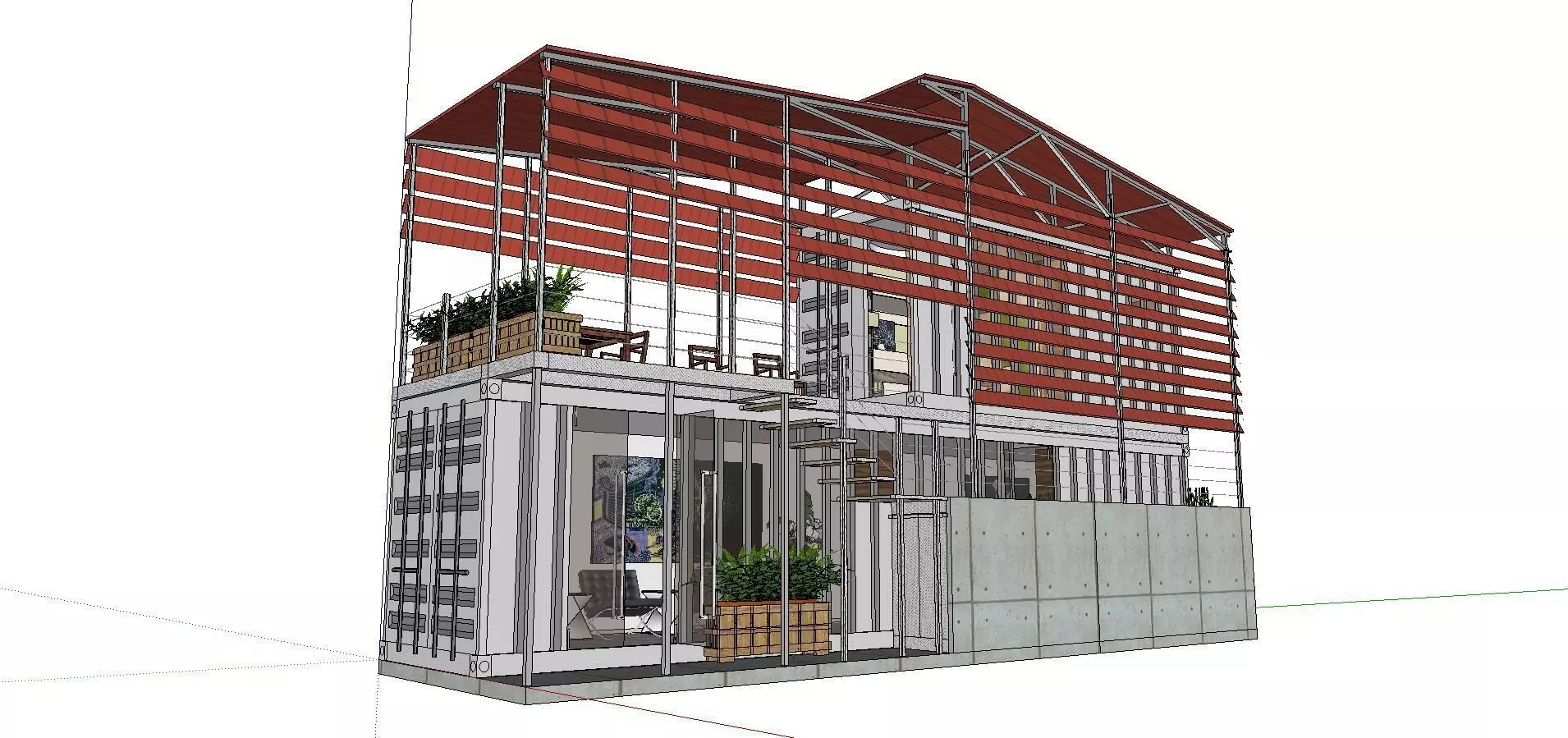 City Simple Art Building-Container-076 3D model_0