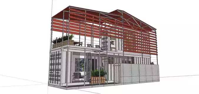 City Simple Art Building-Container-076