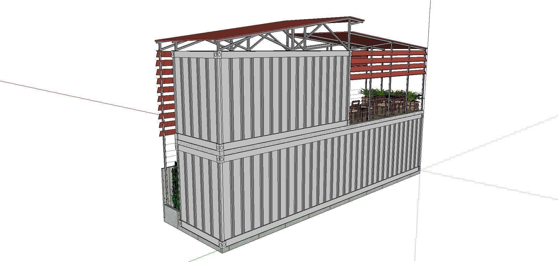 City Simple Art Building-Container-076 3D model_4