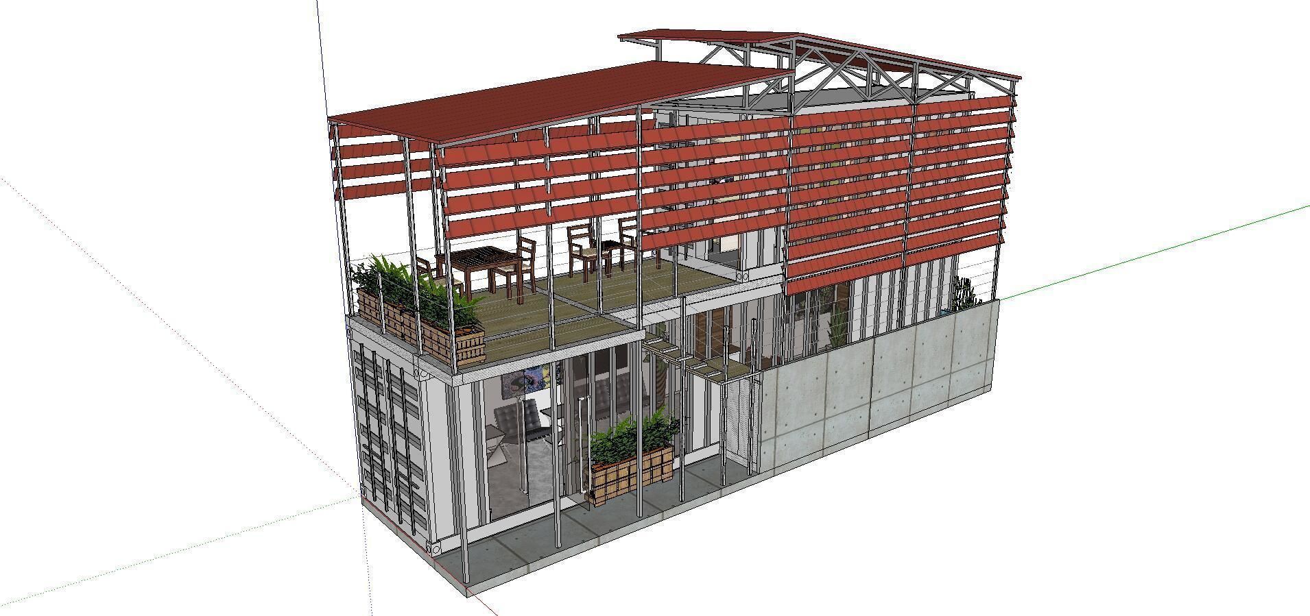 City Simple Art Building-Container-076 3D model_2