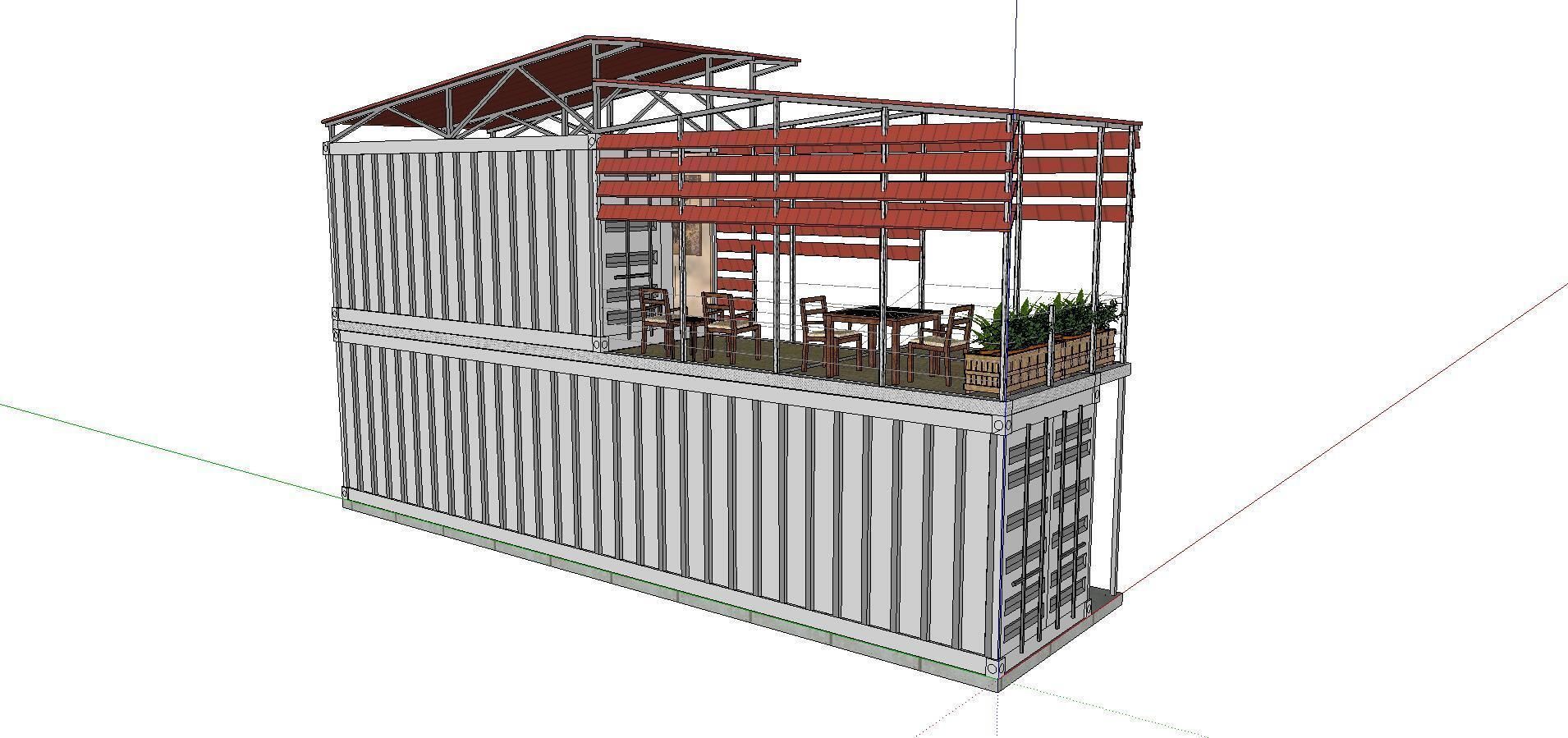 City Simple Art Building-Container-076 3D model_3