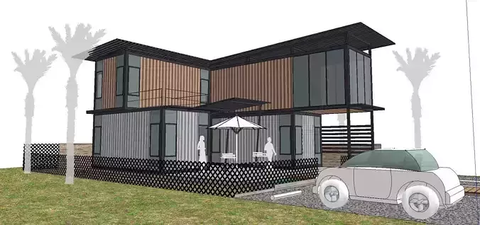 City Simple Art Building-Container-077