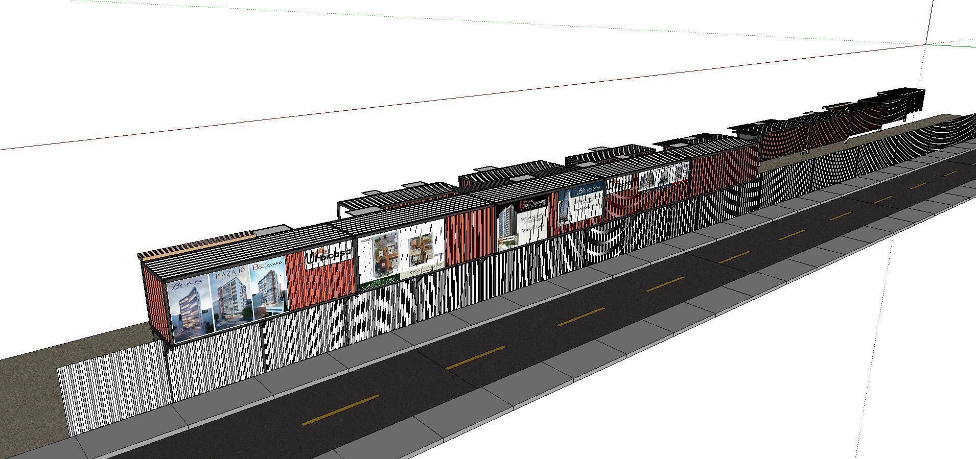 City Simple Art Building-Container-078 3D model_3