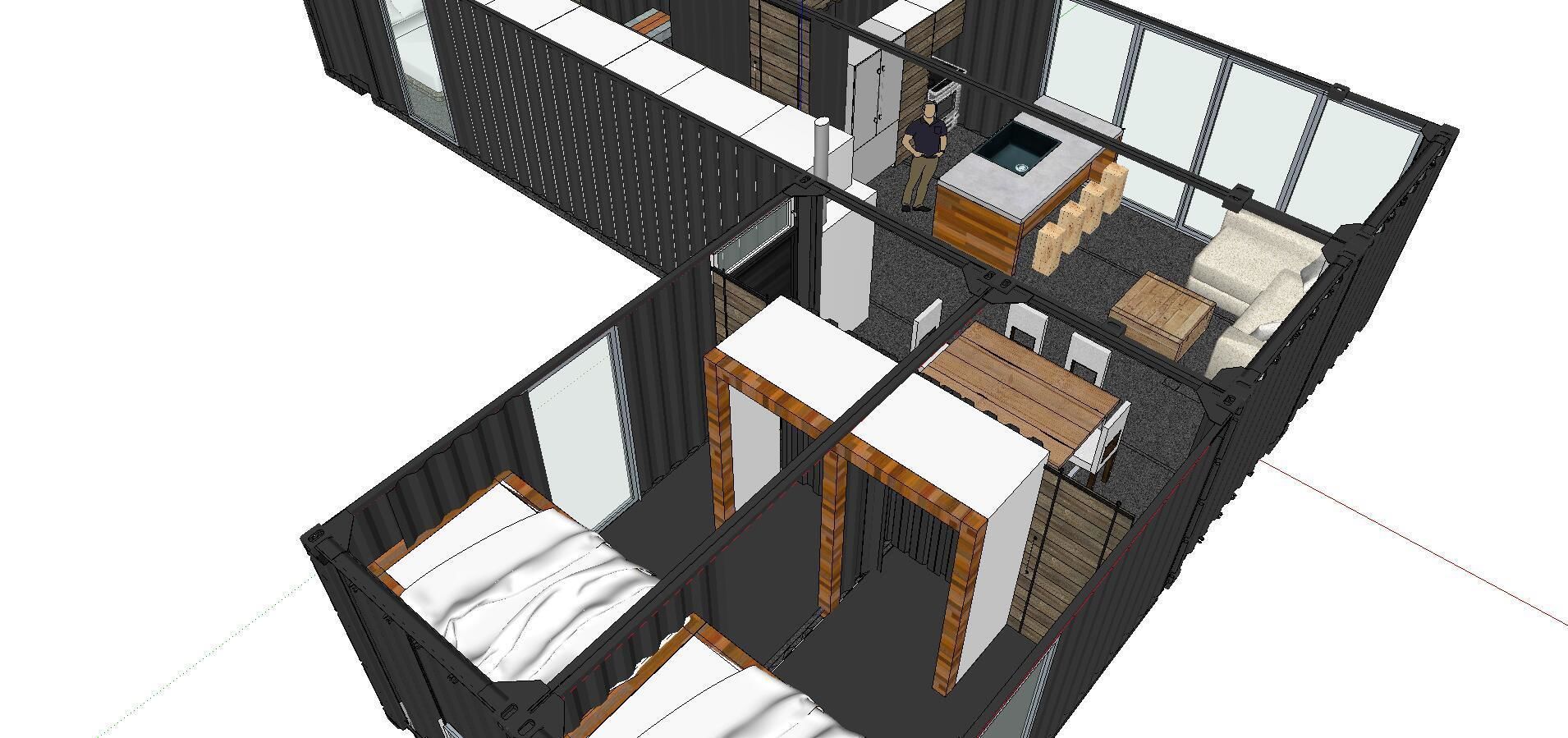 City Simple Art Building-Container-080 3D model_4