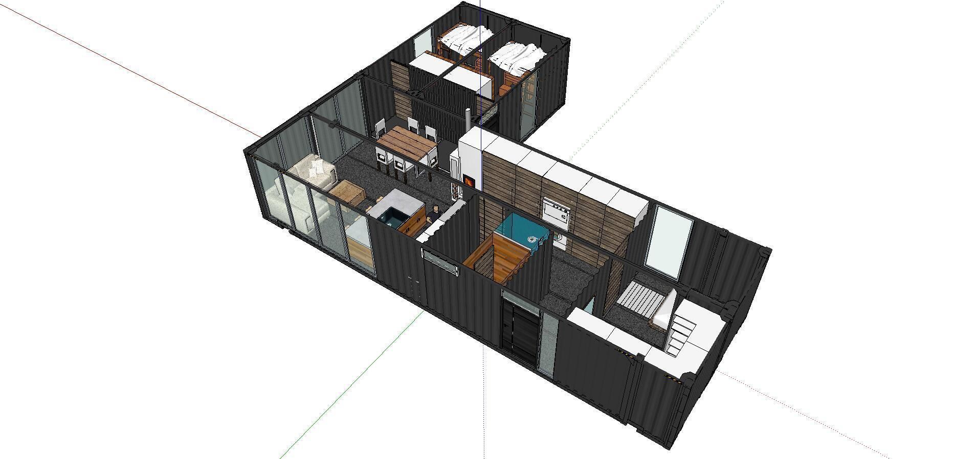 City Simple Art Building-Container-080 3D model_3