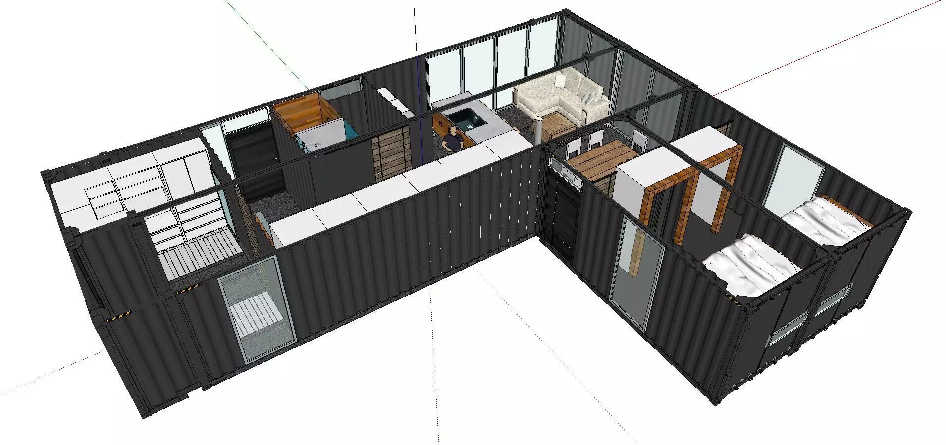 City Simple Art Building-Container-080 3D model_0