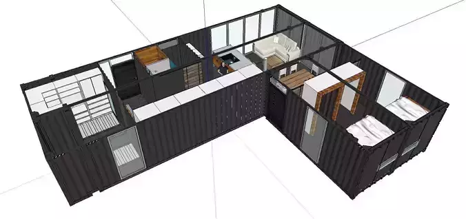 City Simple Art Building-Container-080