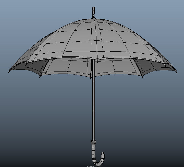 Umbrella 3D Model Low-poly 3D model_6