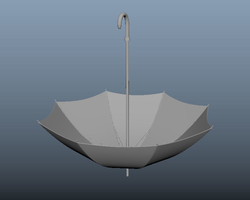 Umbrella 3D Model Low-poly 3D model_3