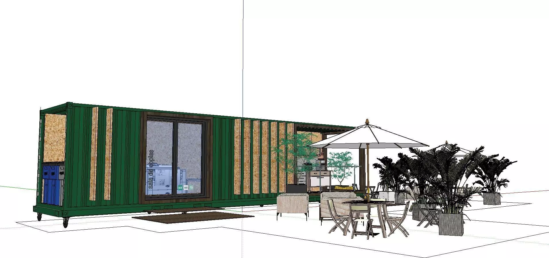 City Simple Art Building-Container-085 3D model_0