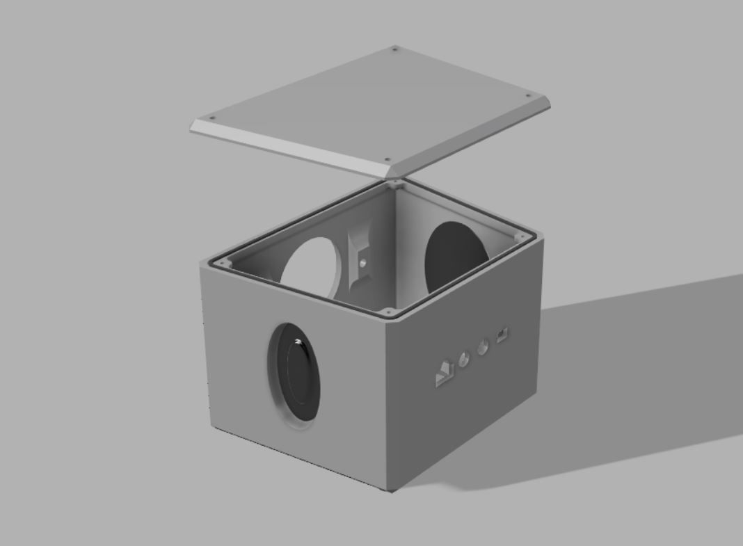 Subwoofer speaker housing bluetooth 3D print model_2
