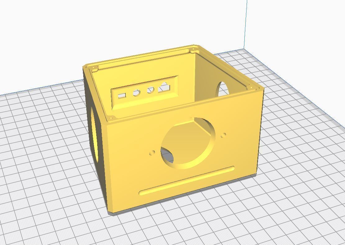 Subwoofer speaker housing bluetooth 3D print model_6