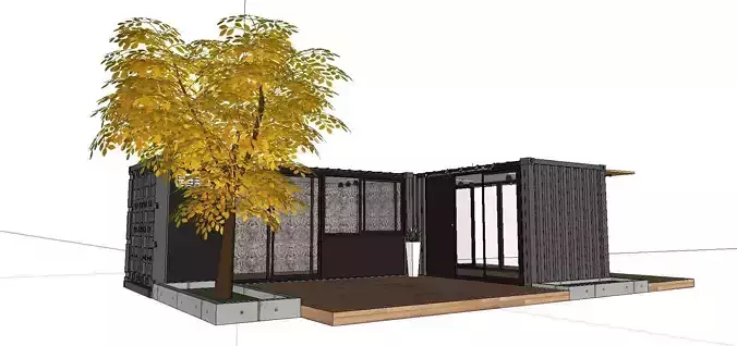 City Simple Art Building-Container-086